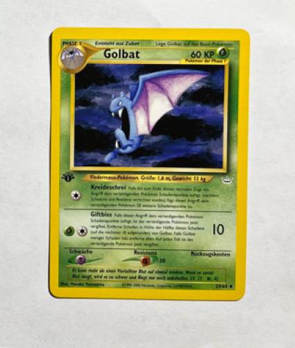 Golbat - 1st ed Edition Neo Revelation 29/64 2000 Pokemon WOTC