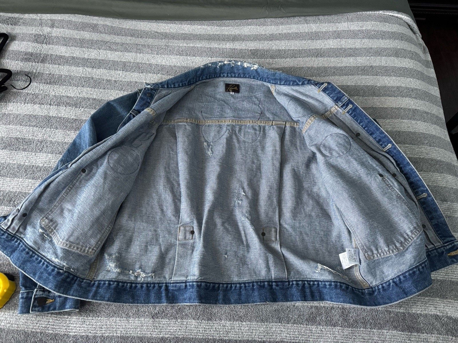 Needles Denim Assorted Patchwork Distress Denim J… - image 8