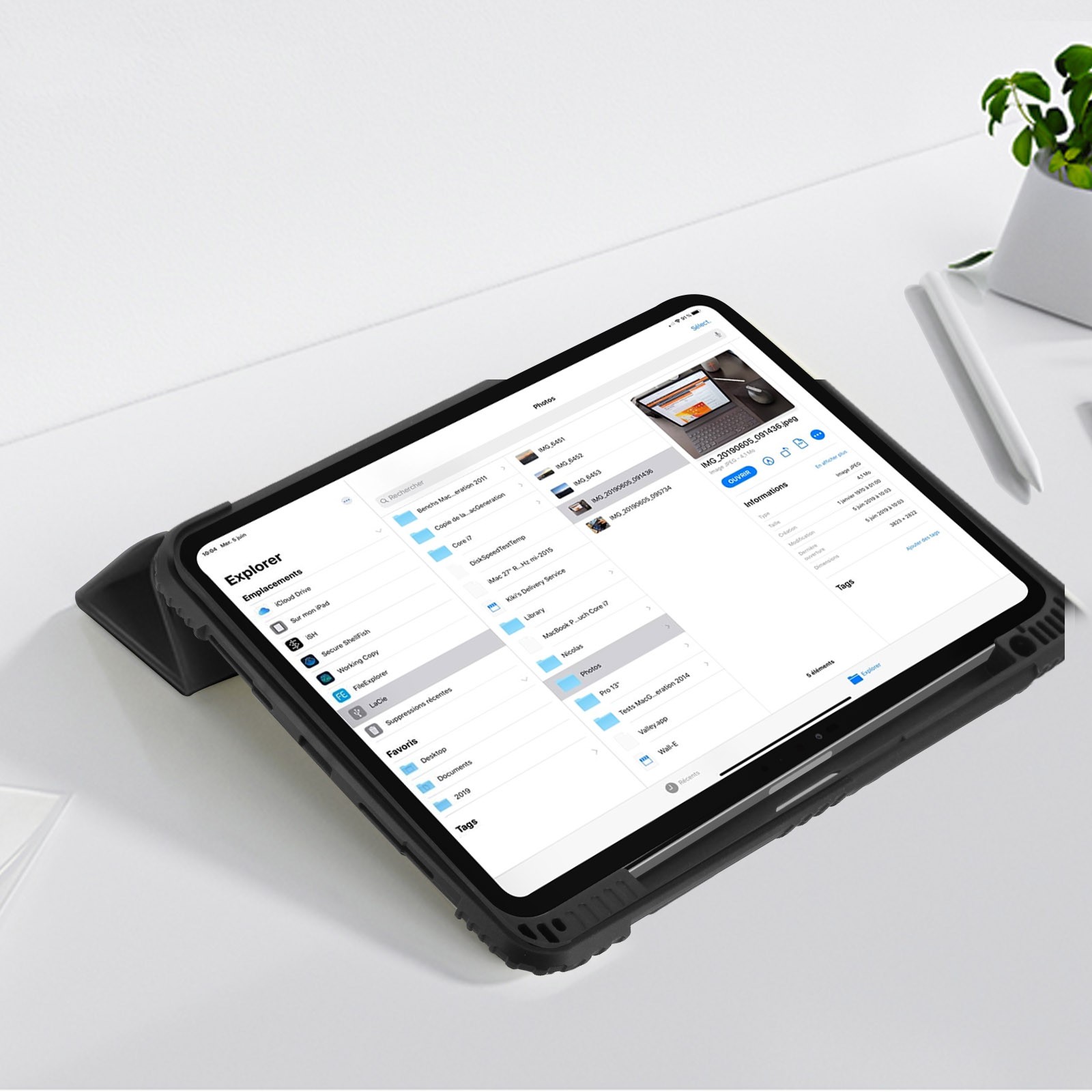 Étui pour iPad Pro 11 M5 résout le risque de casse avec coins renforcés