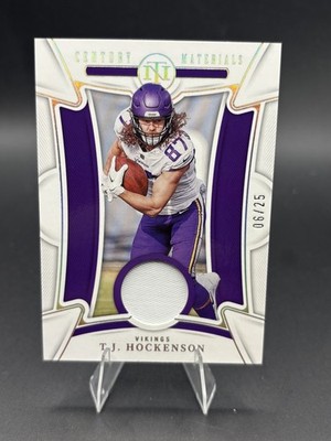 2022 Panini National Treasures - Century Materials T.J. Hockenson #CEN-TJH Holo