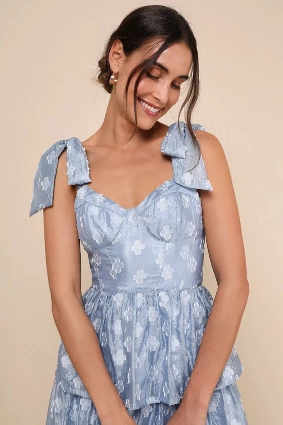 EMERY ROSE Vestido De Manga Abullonada Con Estampado Floral Para Mujer | Moda De Mujer | México