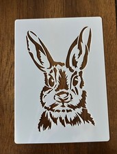Bunny Design Reusable 10 MIL Laser Cut Mylar Stencil Painting Template