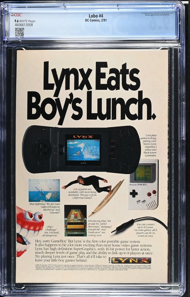 Lobo #4 CGC 9.6 1990 Graded James Gunn Fav Jason Momoa & X-Men 1 CGC 9.8 1991 - Image 2 of 4