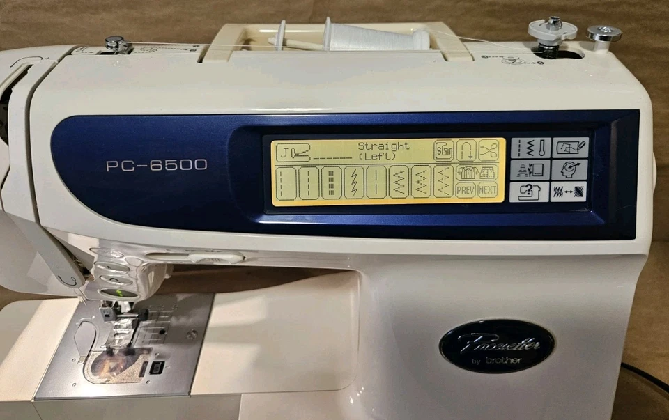 Brother PC-6500 Pacesetter Computerized Sewing Machine Denim Quilting W/ Pedal - Image 2 of 4