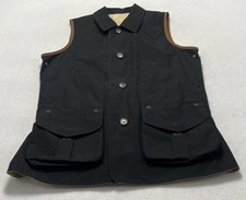 Ralph Lauren Utility Vest Reversible Black/Tan Pockets Men  s M