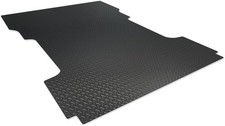 Black Rubber Diamond Plate Truck Bed Floor Mat Liner Compatible with 2015-2025 F