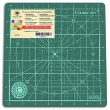 Calibre Art Rotating Self Healing Cutting Mat 8x8 (7" grids), Perfect for Qui...