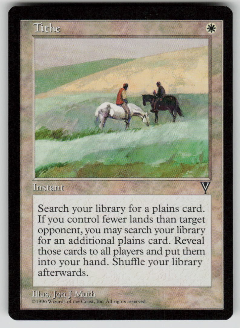 Tithe Rare Visions MTG Near Mint