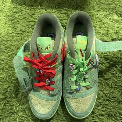 Adidas Forum Low The Grinch Shoes  Size 9 Men's / Size 10  Women's With Box
