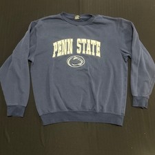 Colosseum Penn State Nittany Lions Navy Blue Crewneck Sweatshirt Mens Large