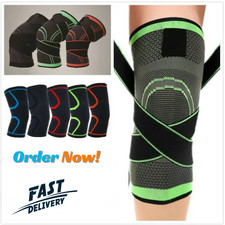 Knee Sleeve Compression Brace Support For Sport Joint Pain Arthritis Relief