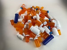 100 Used Pill Bottles Various Colors Sizes Crafts Art Storage Accessories Spice