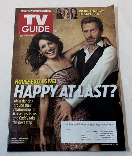 Oct 4, 2010 TV Guide ~ House Hugh Laurie, Lisa Edelstein, OS, Andy Griffith - Photo 1 sur 3