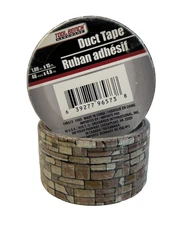 Tool Bench Craft Duct Tape Natural Rock Tile 1.89 Inch x 5 Yards Lot of 2