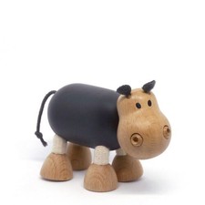 Anamalz Roaming Mountains Hippo Wooden Animal Toy 17530