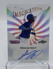 2025 Leaf Vivid Baseball Josue De Paula Dodgers Pure Imagination Auto 5/5