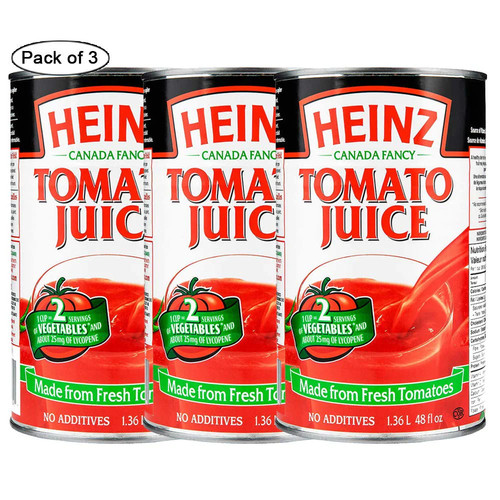 Heinz Tomato Juice, 1.36L/48 fl.oz., (3 pack) {Imported from Canada} - Picture 2 of 3