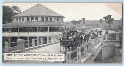 c1910 Hershey Pennsylvania PA Vintage Postcard Some Amusement Park Chocolate Co.
