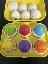 Tomy Hide Squeak Eggs In Carton 1993 Retro Educational Toy Matching Game