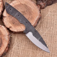 9'' 1095 High Carbon Steel Knife Blank Blade DIY Bushcraft Hunting Knife Making