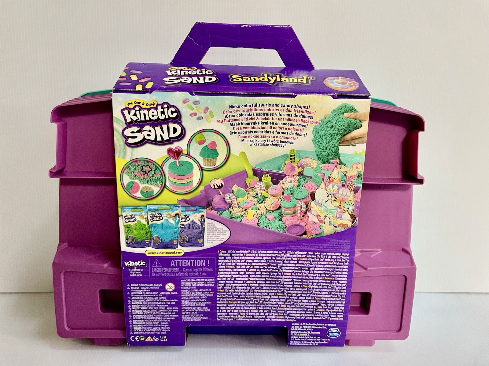 Kinetic Sand Sandylands Kit Strawberry Scented Playset Sand & Tools Case NEW