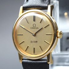 [Exc+5] Vintage 1979 Omega De Ville Cal.625 Handaufzug Gold 25mm Damenuhr