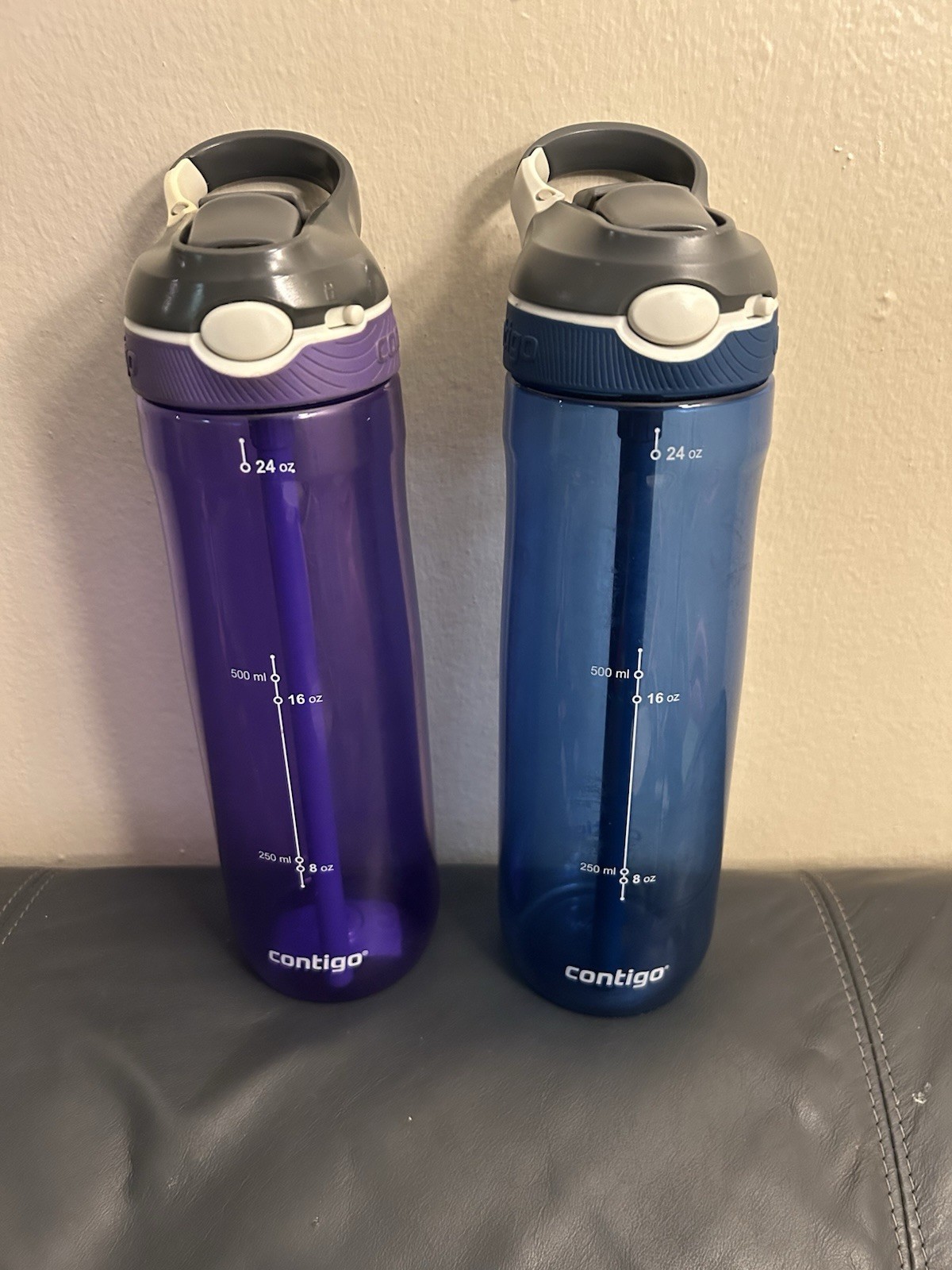 - Autospout - Purple- Blue Reusable 24 Oz Clipable 2pcs
