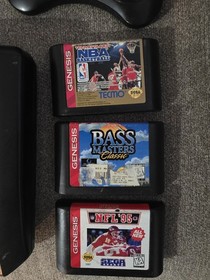 Sega Genesis Console Bundle Tested Working | 2 Controllers + 3 Games + Cables