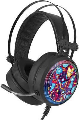 ERT Group Iron Man Headset | Flexible Microphone | USB | LED