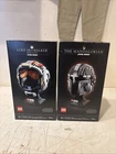 NIB LEGO Star Wars Luke Skywalker (Red Five) Helmet Collection 75327 & 75328