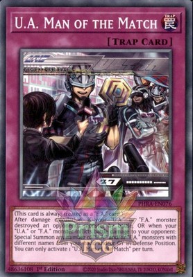 1st Ed U.A. Man of the Match PHRA-DE076 Yugioh