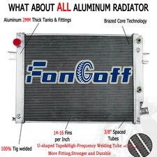 4 ROW Aluminum Radiator Fit 2013-2018 Ram 3500 2500 4500 6.7L L6 Diesel