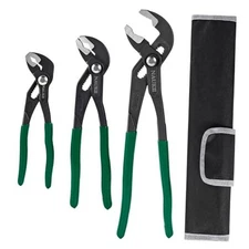 3pcs 8/10/12 inch Groove Joint Pliers Set Comfortable Green（8/10/12 inch）