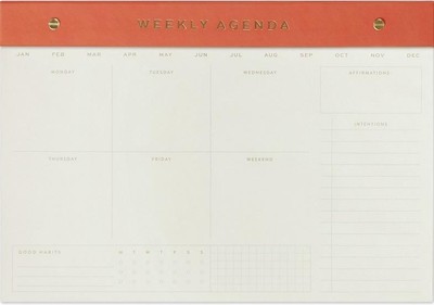 Chili Schreibtisch-Notizbuch - Weekly Agenda