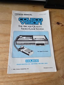 ColecoVision Bundle/ Power Cord, Controllers, 2 Games * No Audio Working *