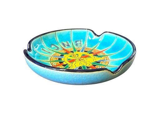 Emaux de Longwy Aschenbecher Ascher Keramik blau BNCI H 3 Ø 13 cm ashtray 52474 - Picture 4 of 9