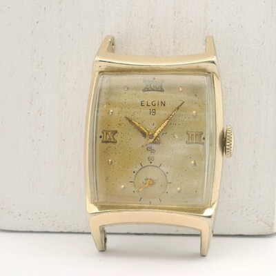 Elgin watch face, 10k gold filled, no band and face works