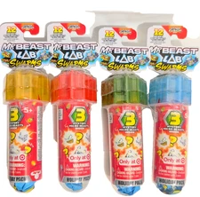 Mr. Beast Lab 4 Holiday Packs w 12 Mystery Micro Hyper Fusion Beasts ~ New