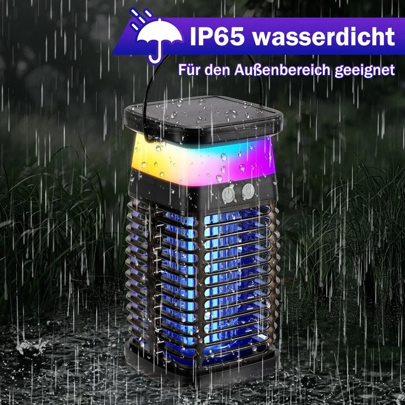 Solar Insektenvernichter Licht Insektenkiller Elektrich 4W UV LED Mückenkiller - Bild 4 von 4