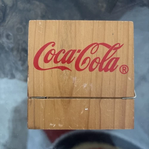 Coca Cola Wooden Chip Clip Coca Cola Collectible Vintage Coca Cola advertising