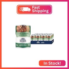 Natural Balance Limited Ingredient, Lamb Brown Rice, 13 oz, 12 Pack