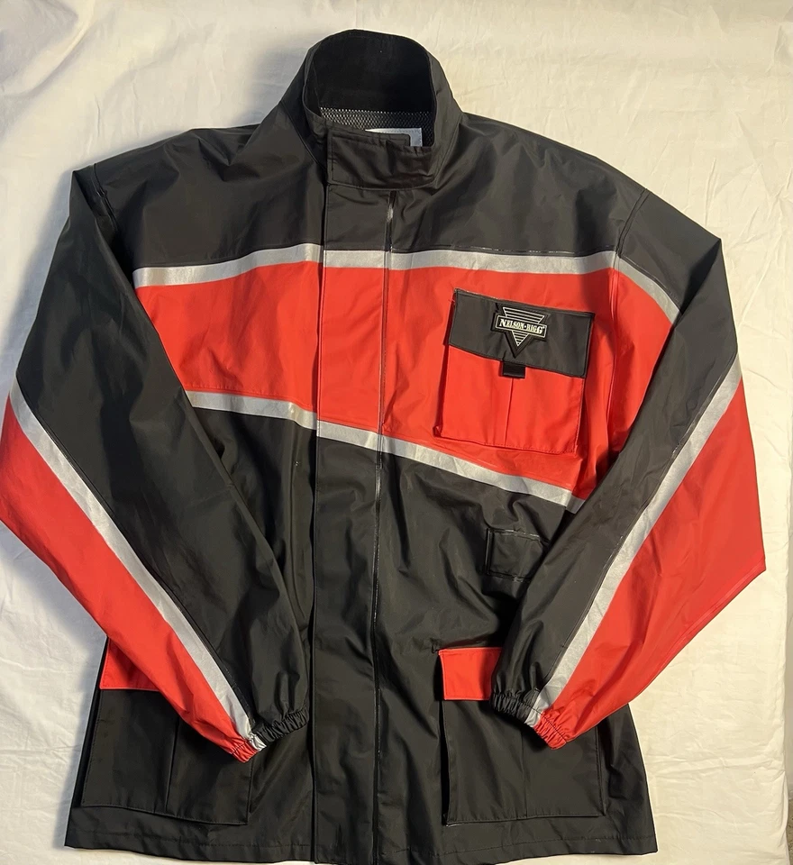 Nelson-Rigg Solo Storm Motorcycle Rain Reflective Jacket Mens XL - Image 4 of 4