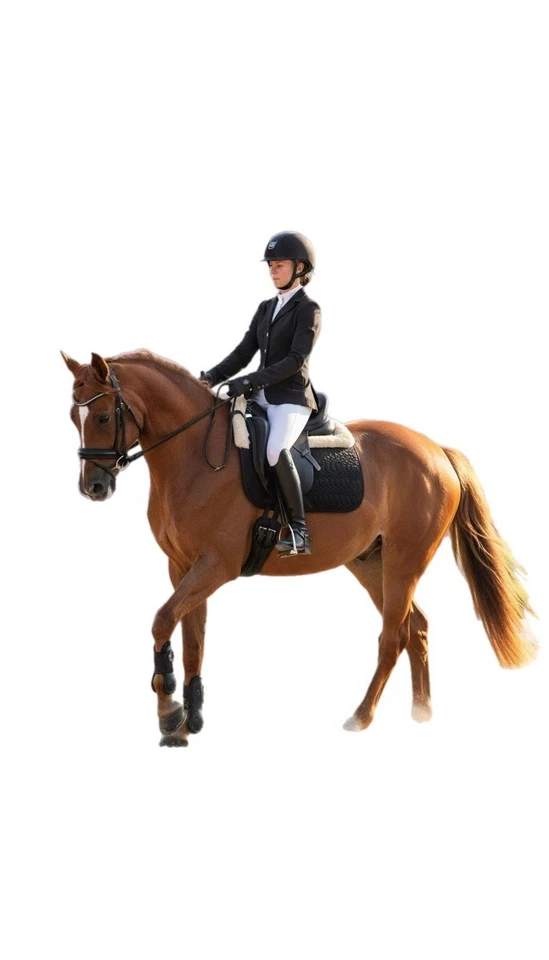 Funda de asiento de piel de oveja para silla de montar de caballo - Almohadilla de piel de oveja 100 %, lana suave Foto 3 de 4