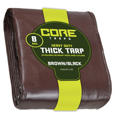 Core Tarps Heavy Duty Tarp 8 Mil Waterproof Tarpaulin Cover UV Resistant