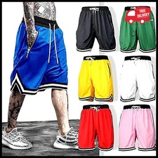 8 Colors Men's Gym Sports Jogger Shorts Breathable Sweat Wicking Quick Dry.