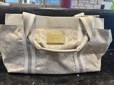 TOMMY HILFIGER' BEIGE AMERICAN CLASSIC MONOGRAMMED HOBO BAG