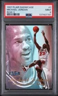 1997 FLAIR SHOWCASE ROW 3 #1 MICHAEL JORDAN PSA 9