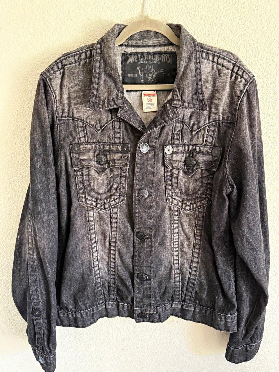 True Religion Gray Denim Coats, Jackets & Vests for Men for Sale
