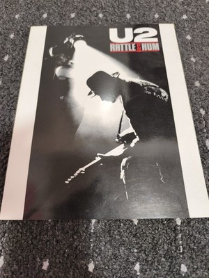 U2 - Rattle And Hum -  Buch, deutsche Erstausgabe von 1990 -Top