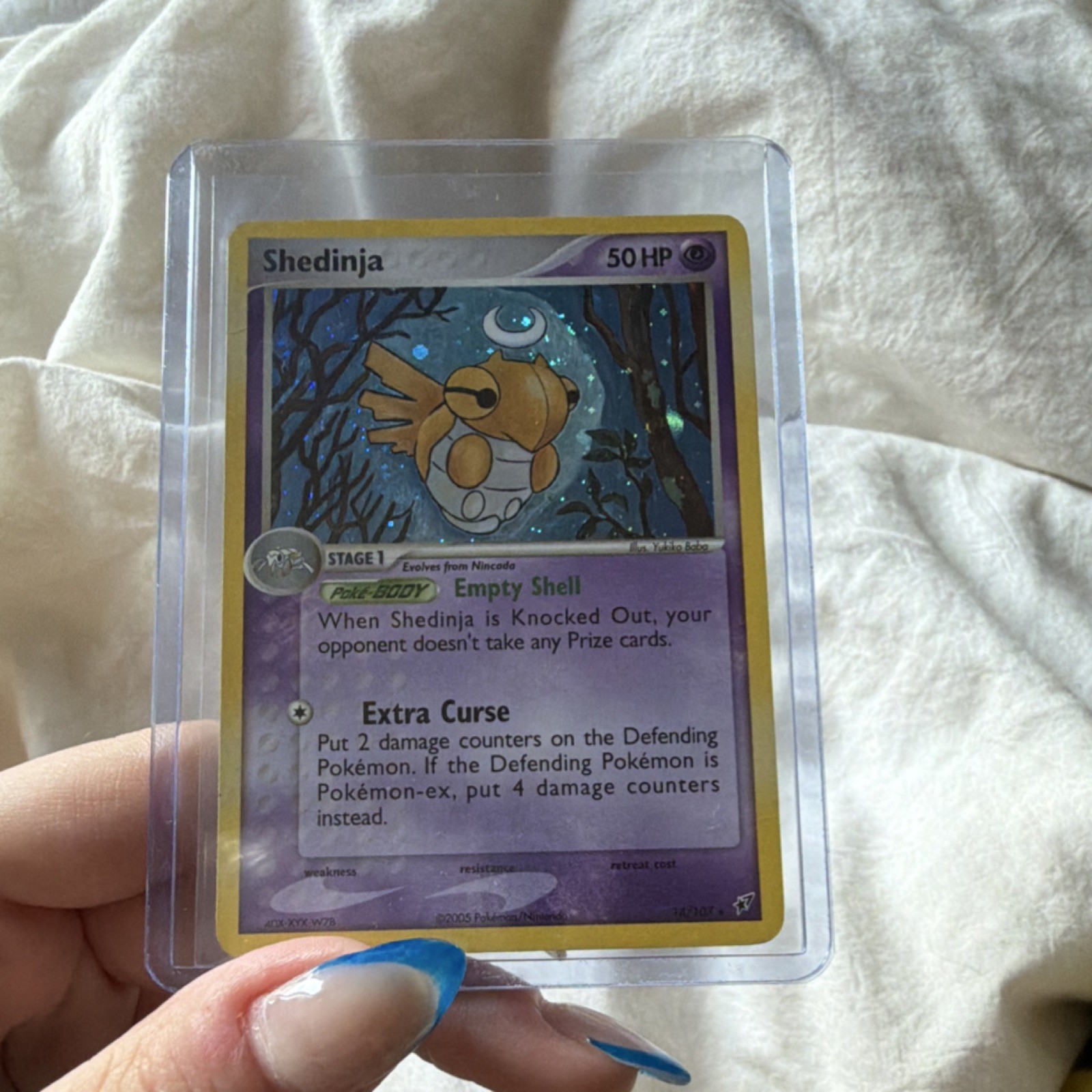 Pokémon Shedinja Holo Rare Card 14/107 Stage 1 50HP 2005 English